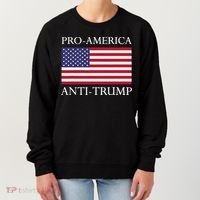 Proamerica Antitrump American Usa Flag Resist Women's Sweatshirt thumb 0