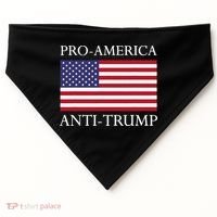 Proamerica Antitrump American Usa Flag Resist USA-Made Doggie Bandana thumb 0