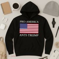 Proamerica Antitrump American Usa Flag Resist Hoodie thumb 3