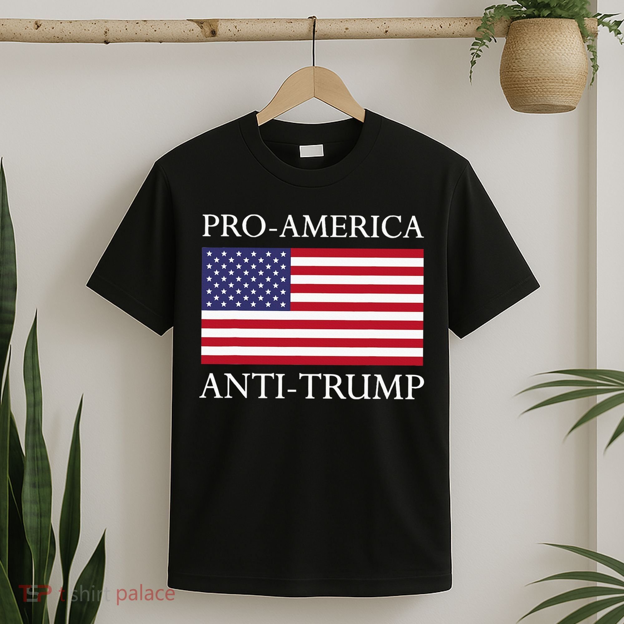 Proamerica Antitrump American Usa Flag Resist T-Shirt