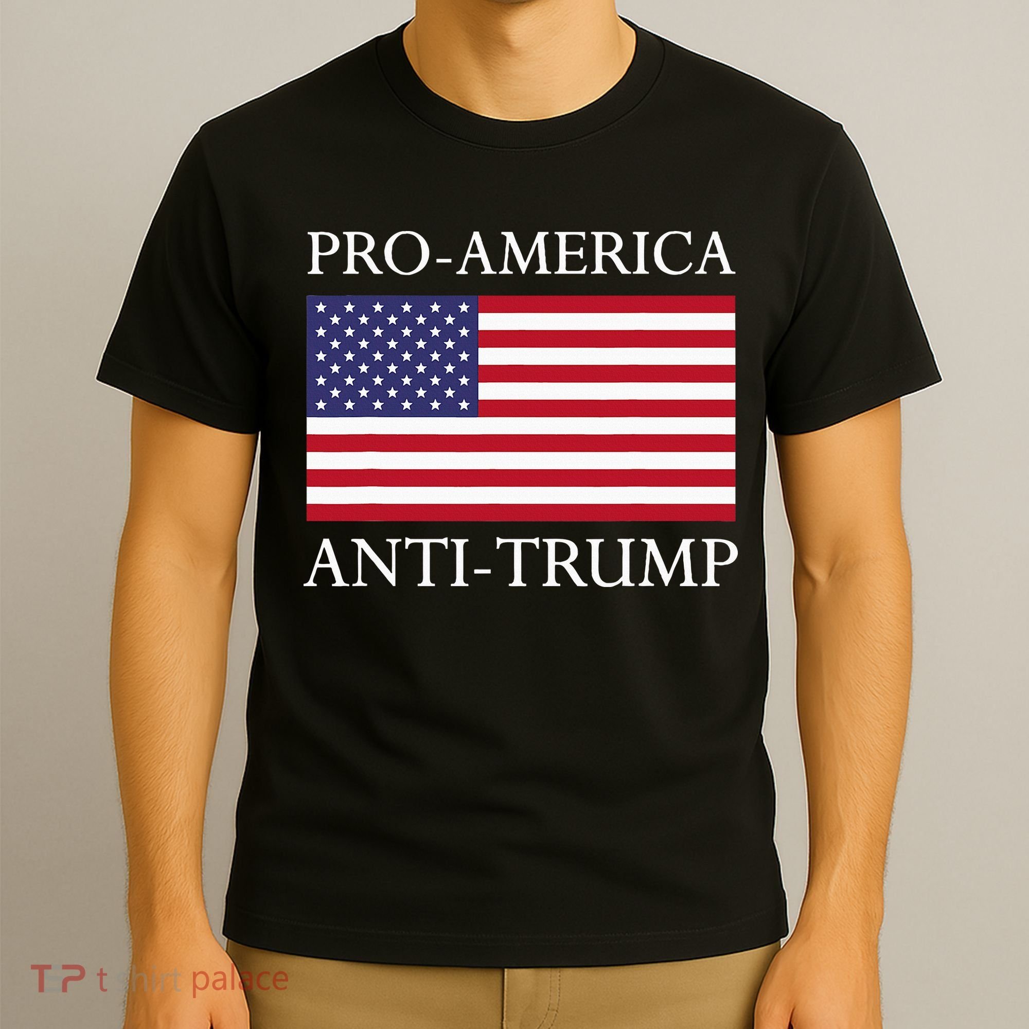 Proamerica Antitrump American Usa Flag Resist T-Shirt