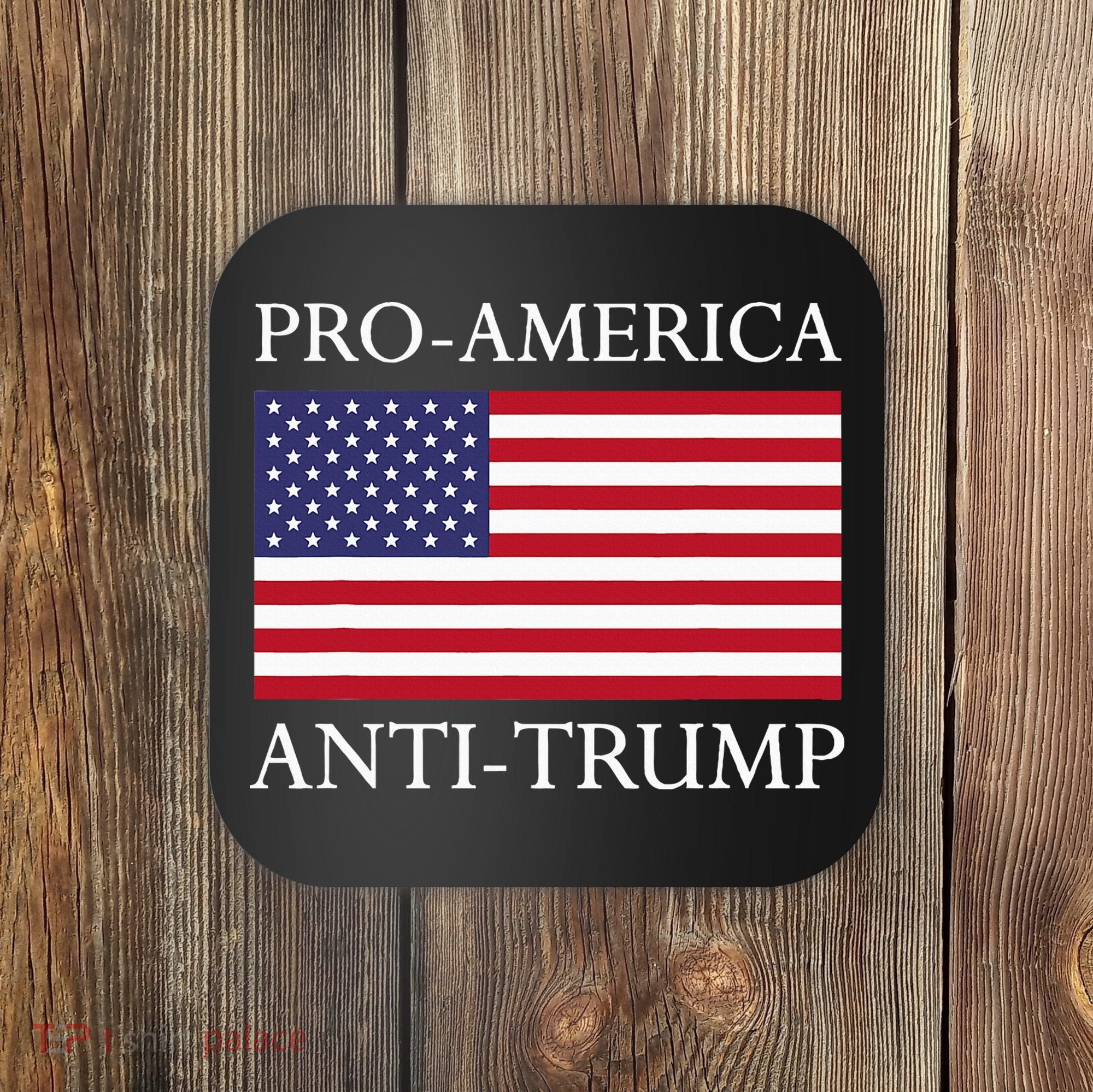 Proamerica Antitrump American Usa Flag Resist Coaster