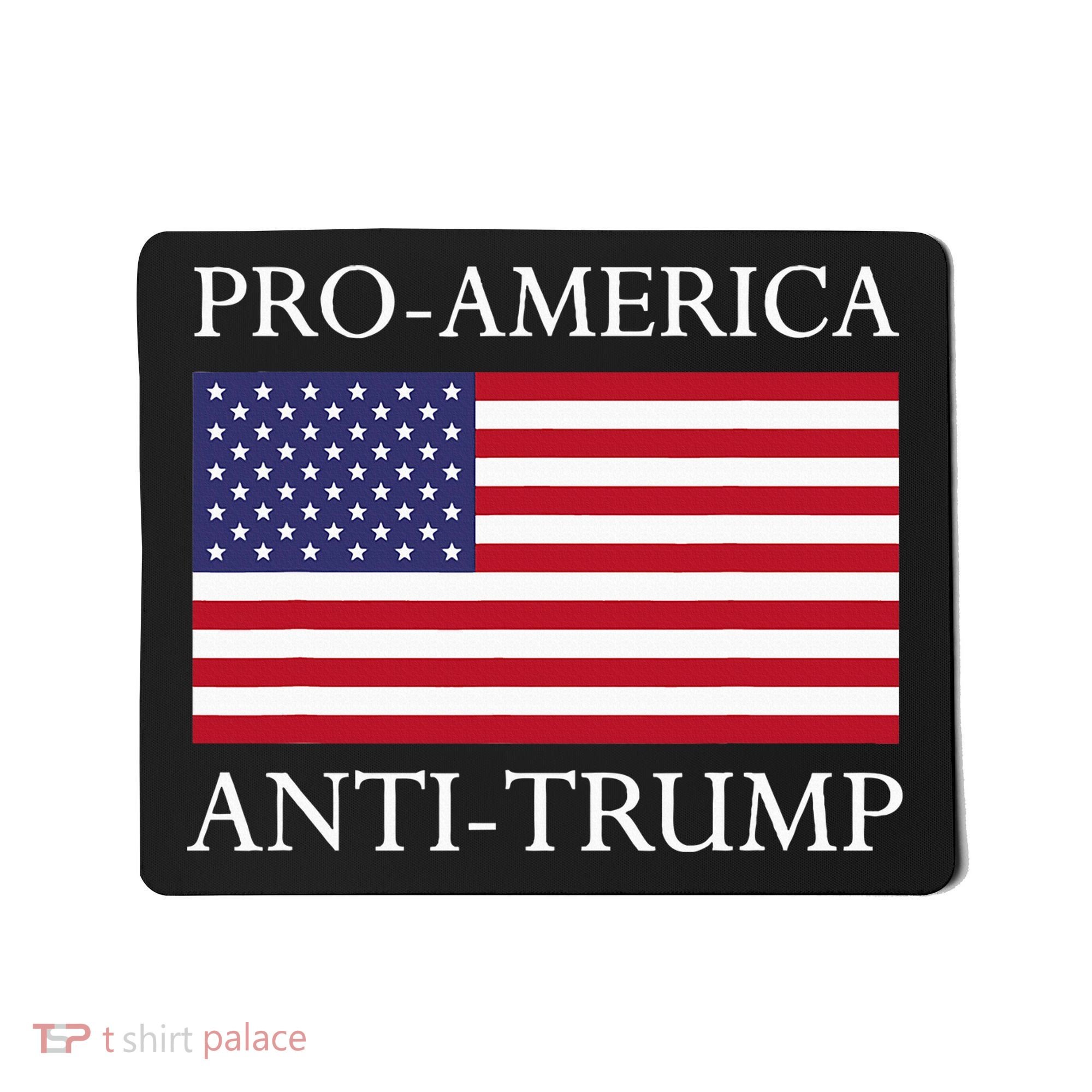 Proamerica Antitrump American Usa Flag Resist Mousepad