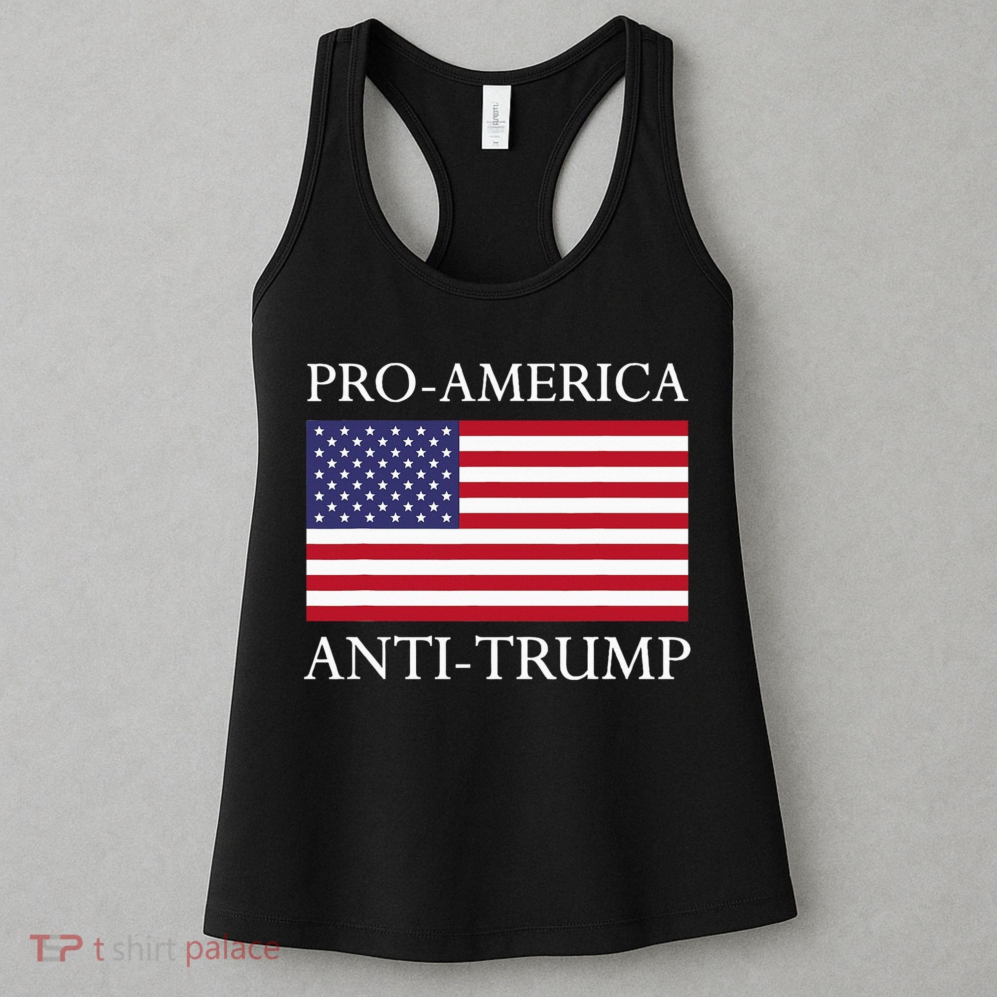 Proamerica Antitrump American Usa Flag Resist Women's Tank Top