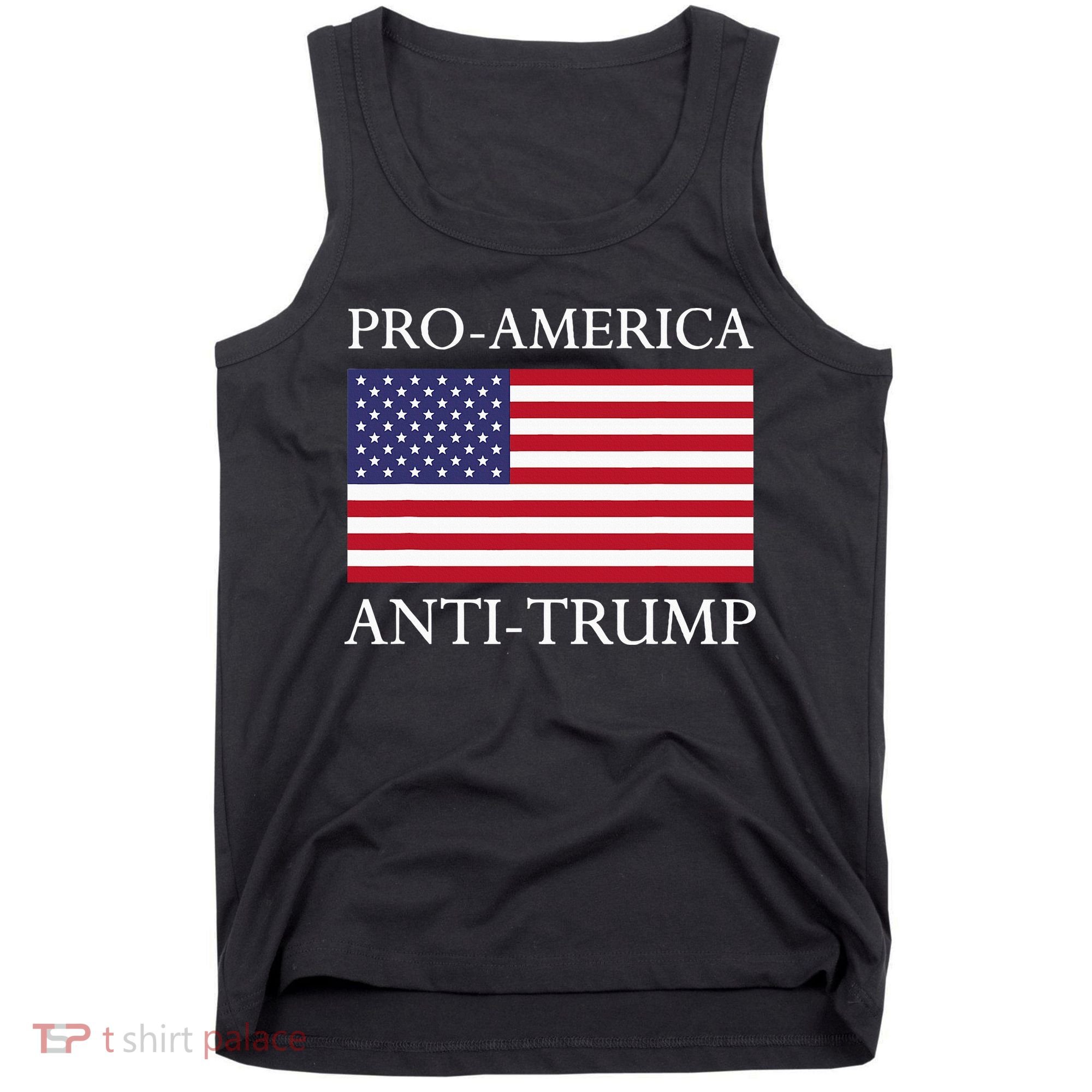 Proamerica Antitrump American Usa Flag Resist Tank Top