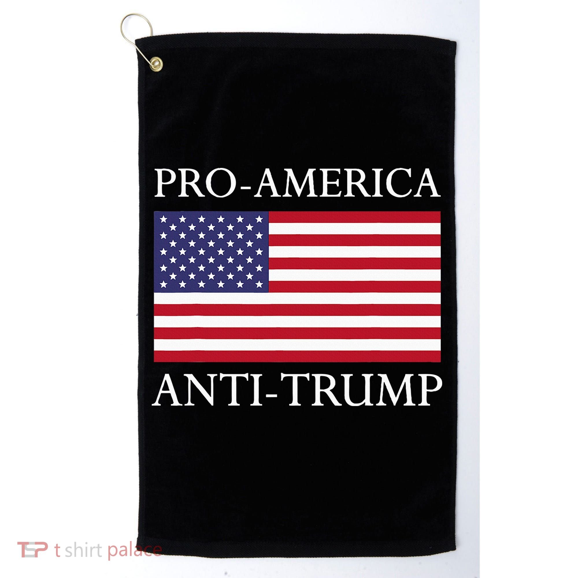 Proamerica Antitrump American Usa Flag Resist Golf Towel