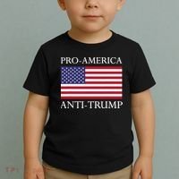 Proamerica Antitrump American Usa Flag Resist Toddler T-Shirt thumb 2