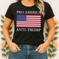 Proamerica Antitrump American Usa Flag Resist Women's T-Shirt thumb 2