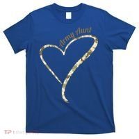 Proud Army Aunt Gift Military Aunt Gift Camouflage Cute Gift T-Shirt thumb 0
