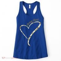 Proud Army Aunt Gift Military Aunt Gift Camouflage Cute Gift Women's Tank Top thumb 0