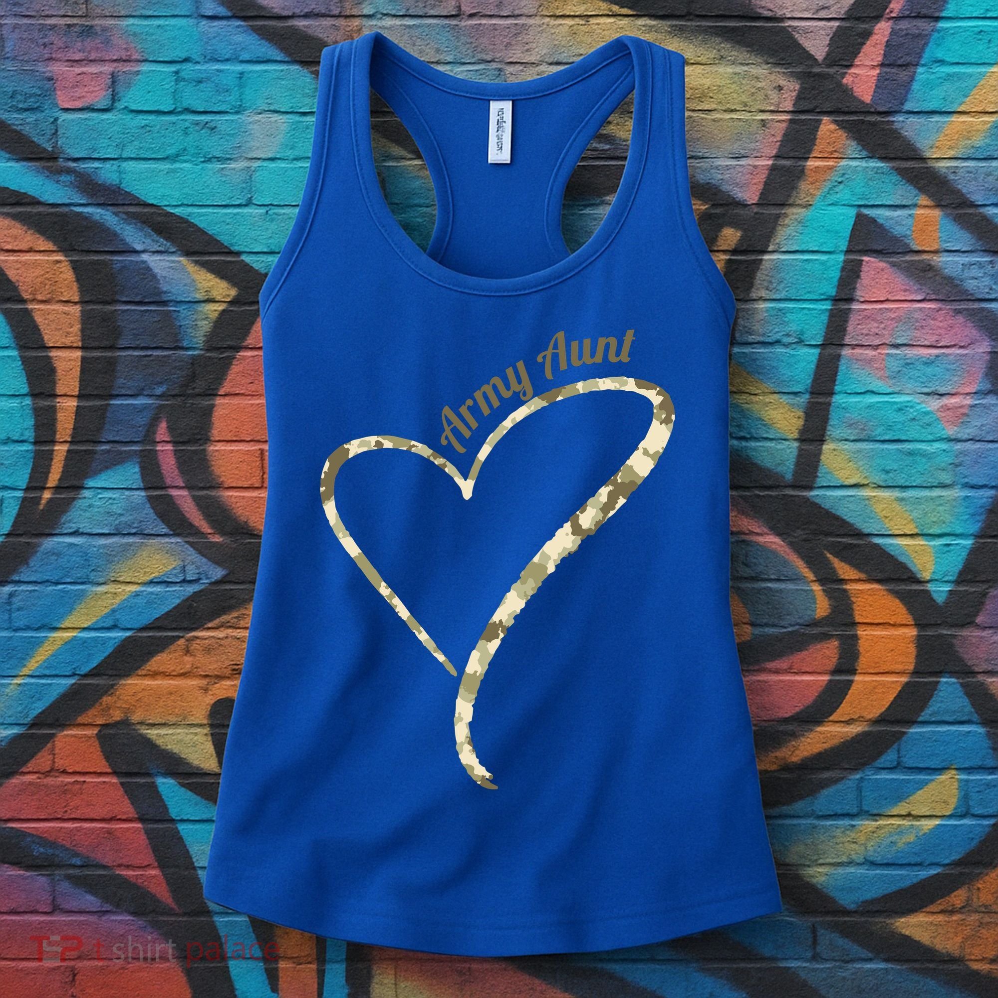 Proud Army Aunt Gift Military Aunt Gift Camouflage Cute Gift Women's Tank Top