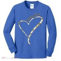 Proud Army Aunt Gift Military Aunt Gift Camouflage Cute Gift Kids Long Sleeve Shirt thumb 0
