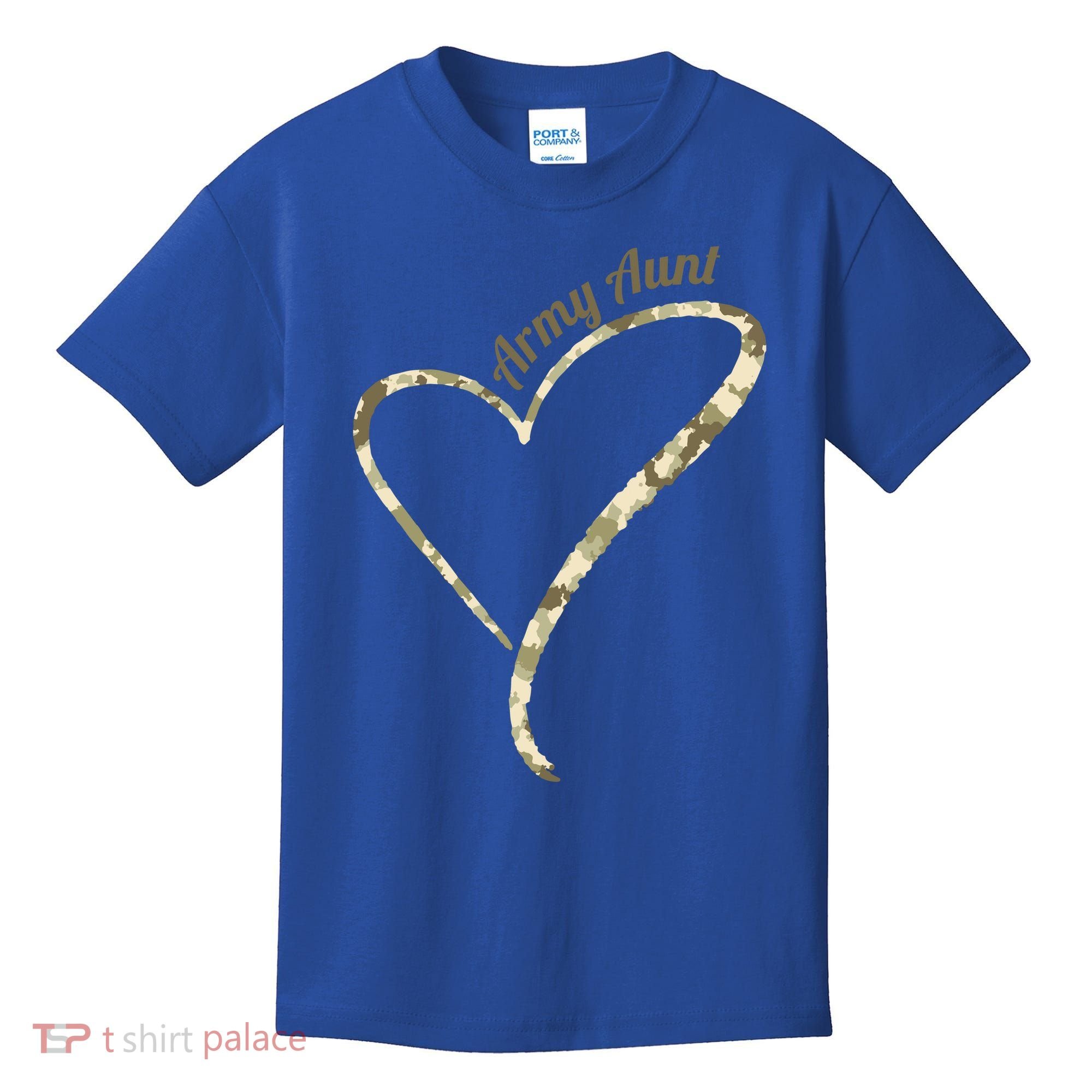 Proud Army Aunt Gift Military Aunt Gift Camouflage Cute Gift Kids T-Shirt