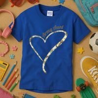 Proud Army Aunt Gift Military Aunt Gift Camouflage Cute Gift Kids T-Shirt thumb 3