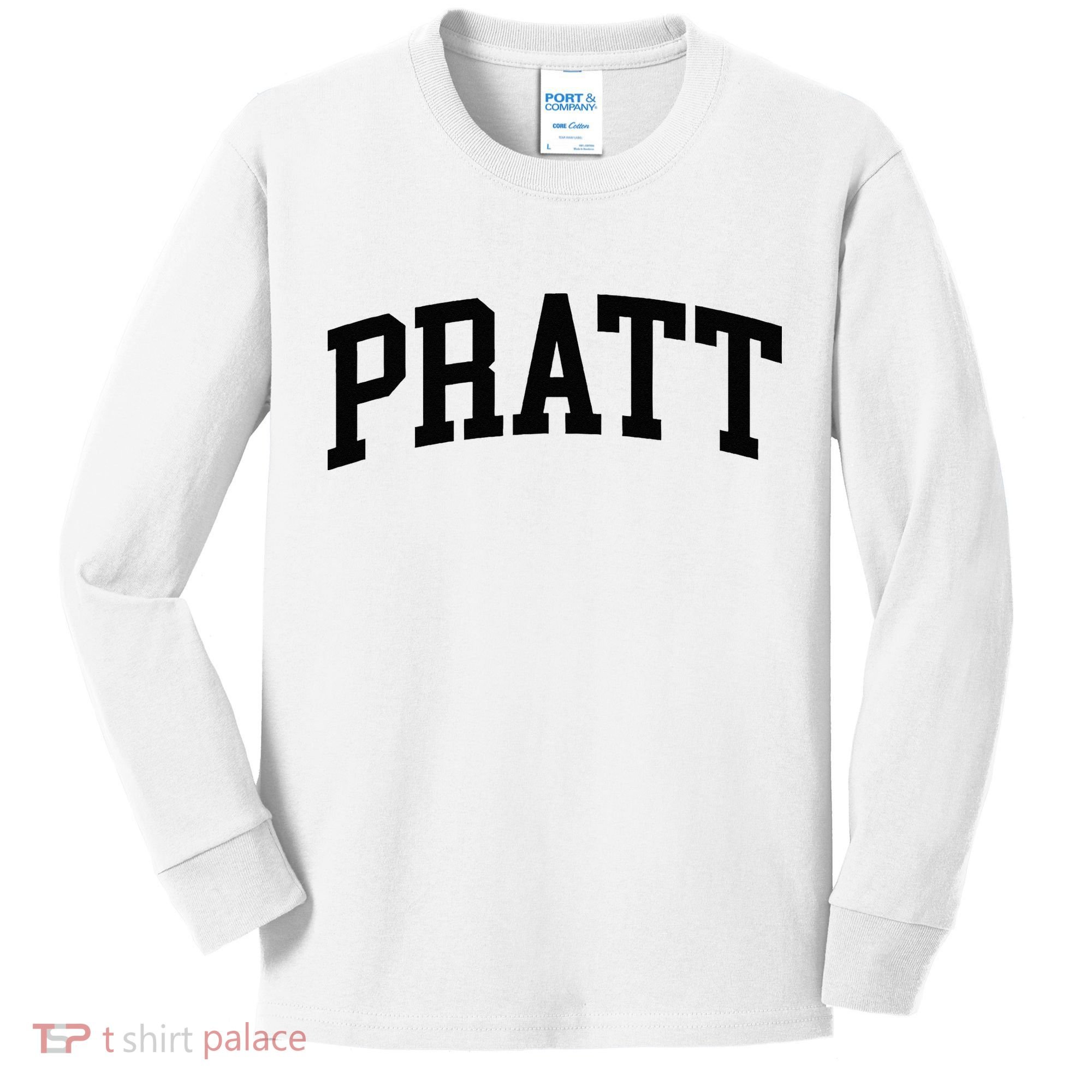Pratt Athletic Arch College University Alumni Kids Long Sleeve Shirt
