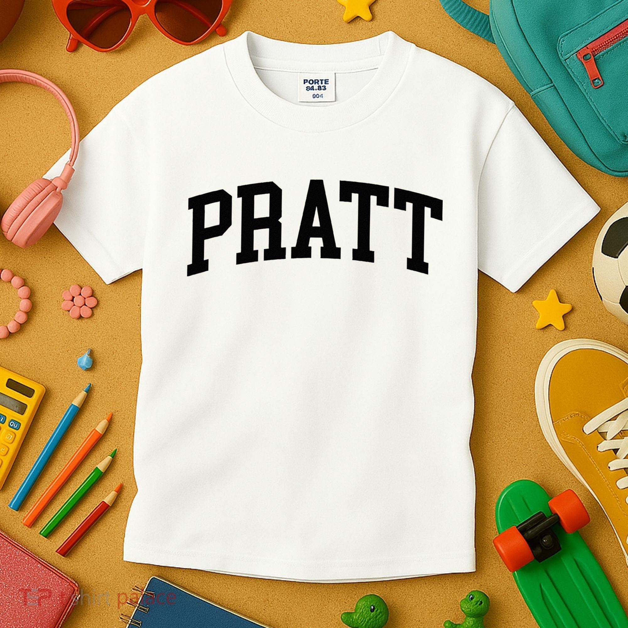 Pratt Athletic Arch College University Alumni Kids T-Shirt