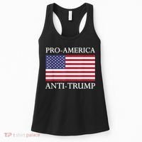 Pro America Anti Trump American Usa Flag Resist Women's Tank Top thumb 0
