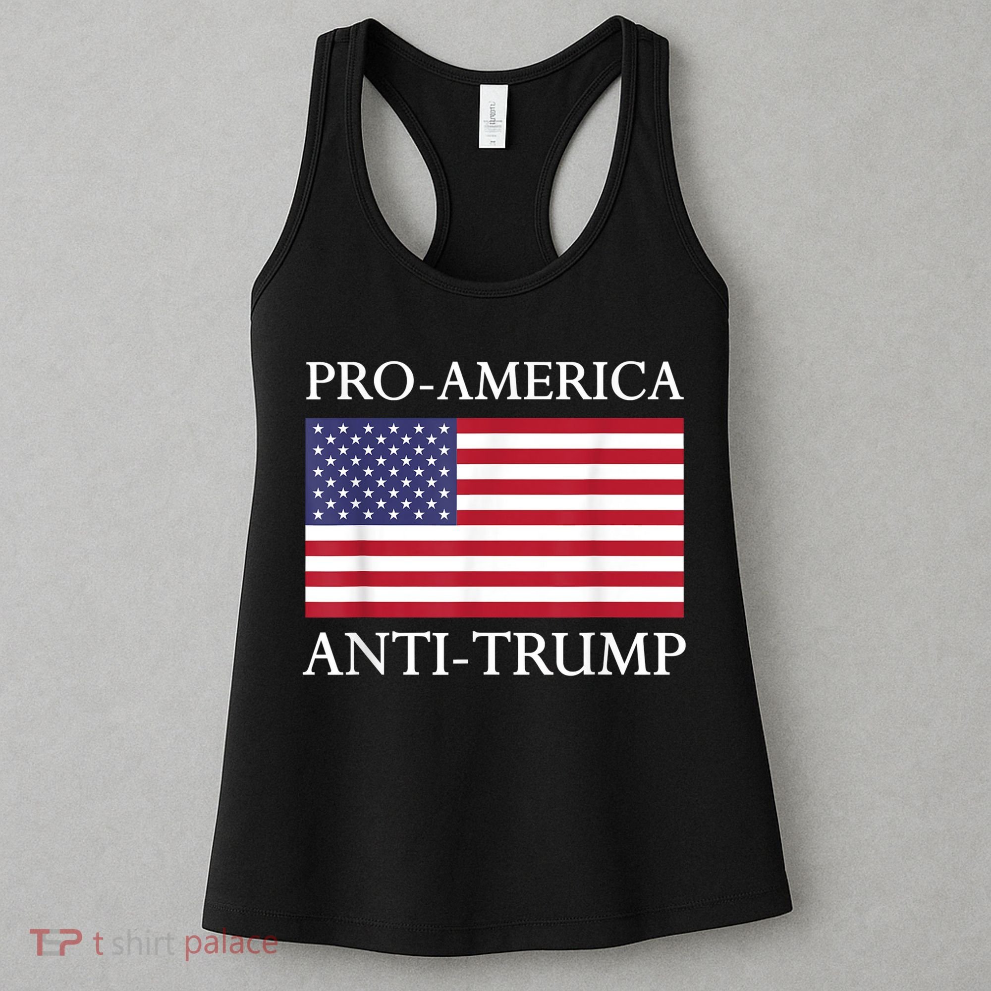 Pro America Anti Trump American Usa Flag Resist Women's Tank Top