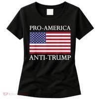 Pro America Anti Trump American Usa Flag Resist Women's T-Shirt thumb 0