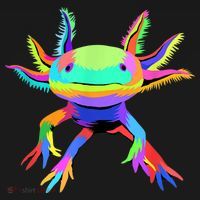 Pop Art Axolotl Doggie Tank thumb 4