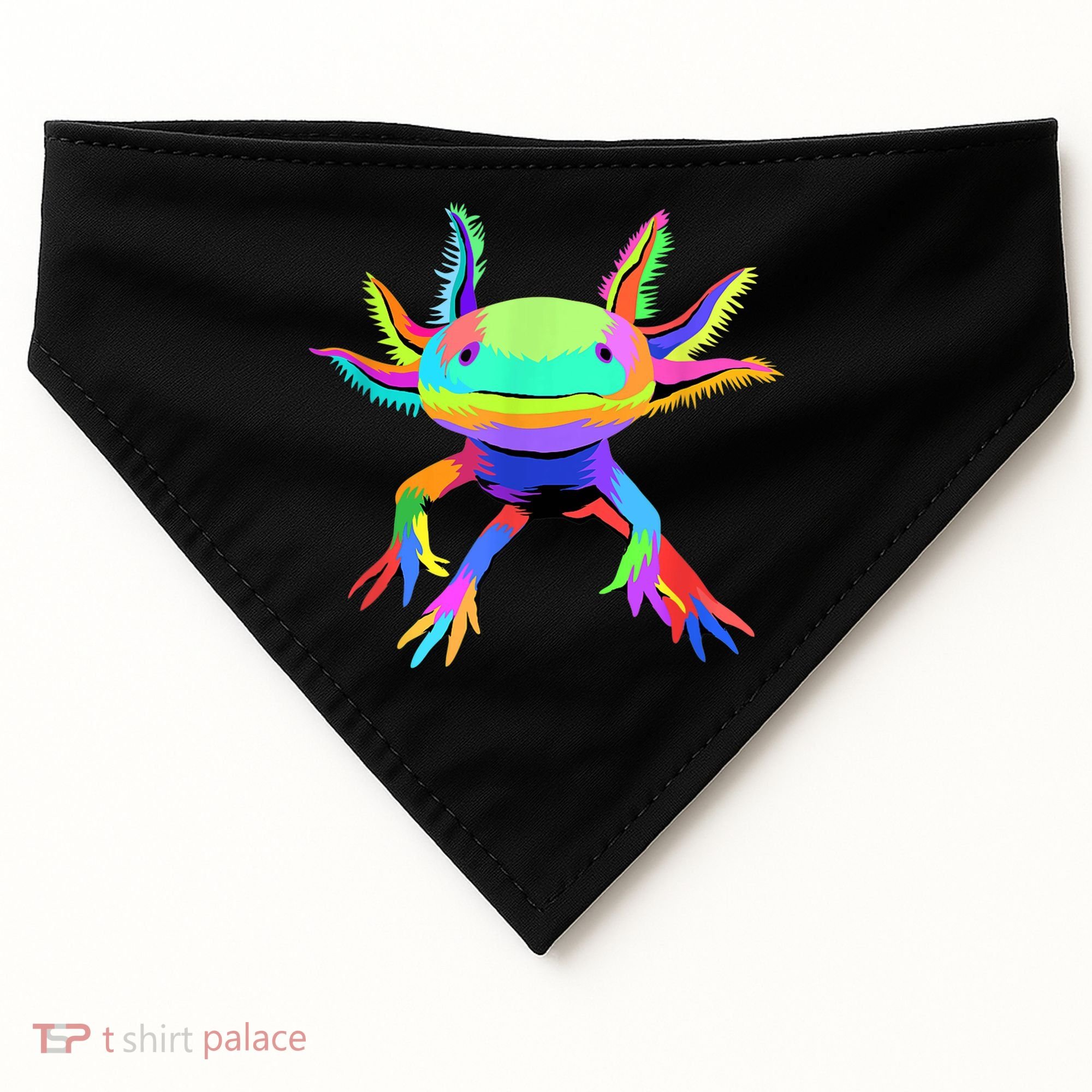 Pop Art Axolotl USA-Made Doggie Bandana