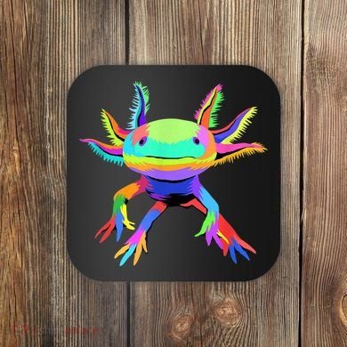 Pop Art Axolotl Coaster
