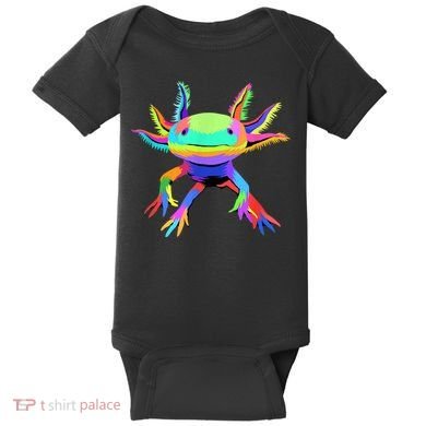 Pop Art Axolotl Baby Bodysuit