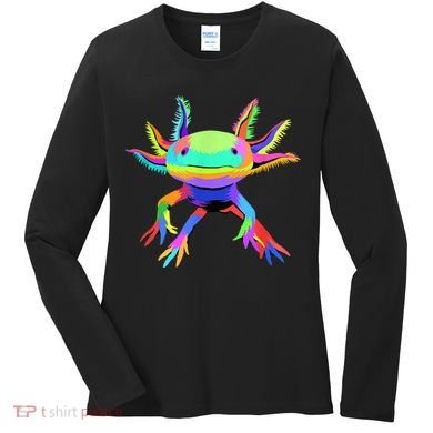 Pop Art Axolotl Women's Long Sleeve Shirt
