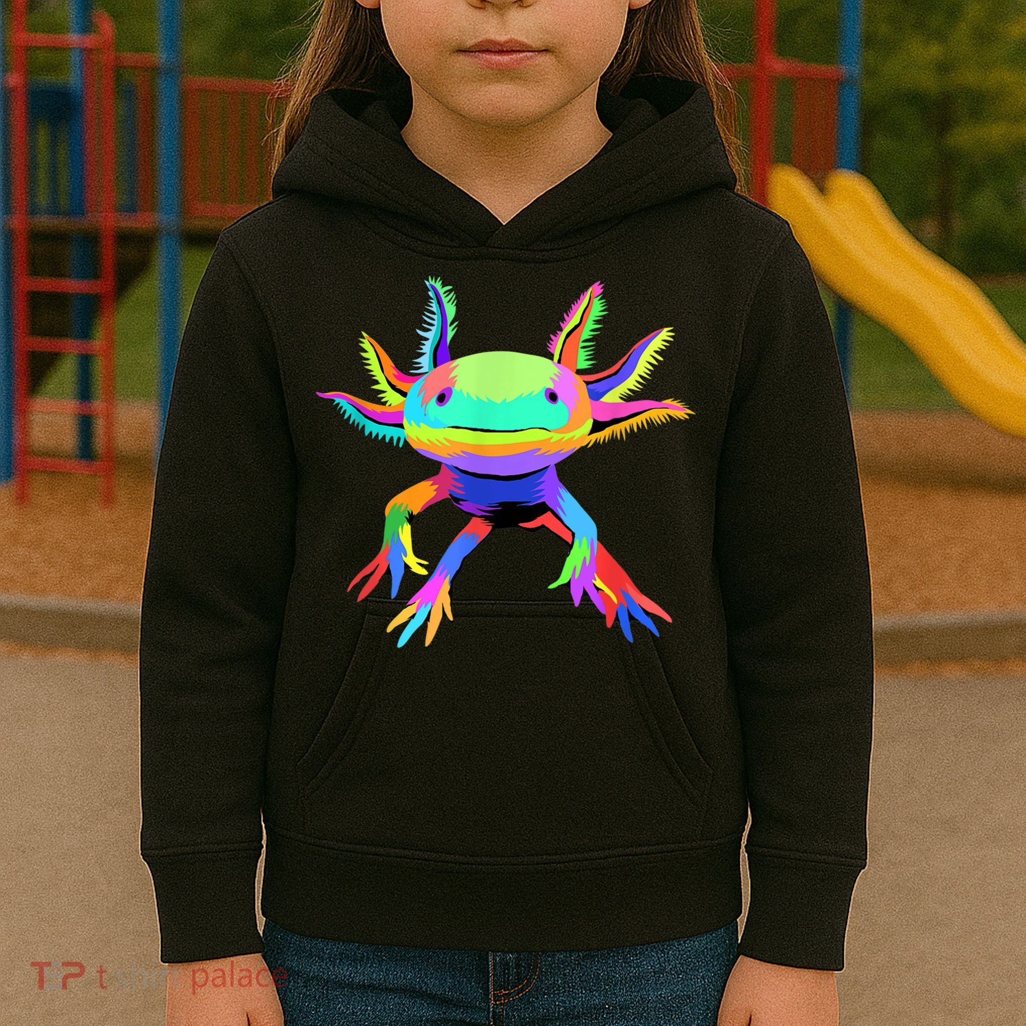 Pop Art Axolotl Kids Hoodie