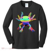 Pop Art Axolotl Kids Long Sleeve Shirt thumb 0