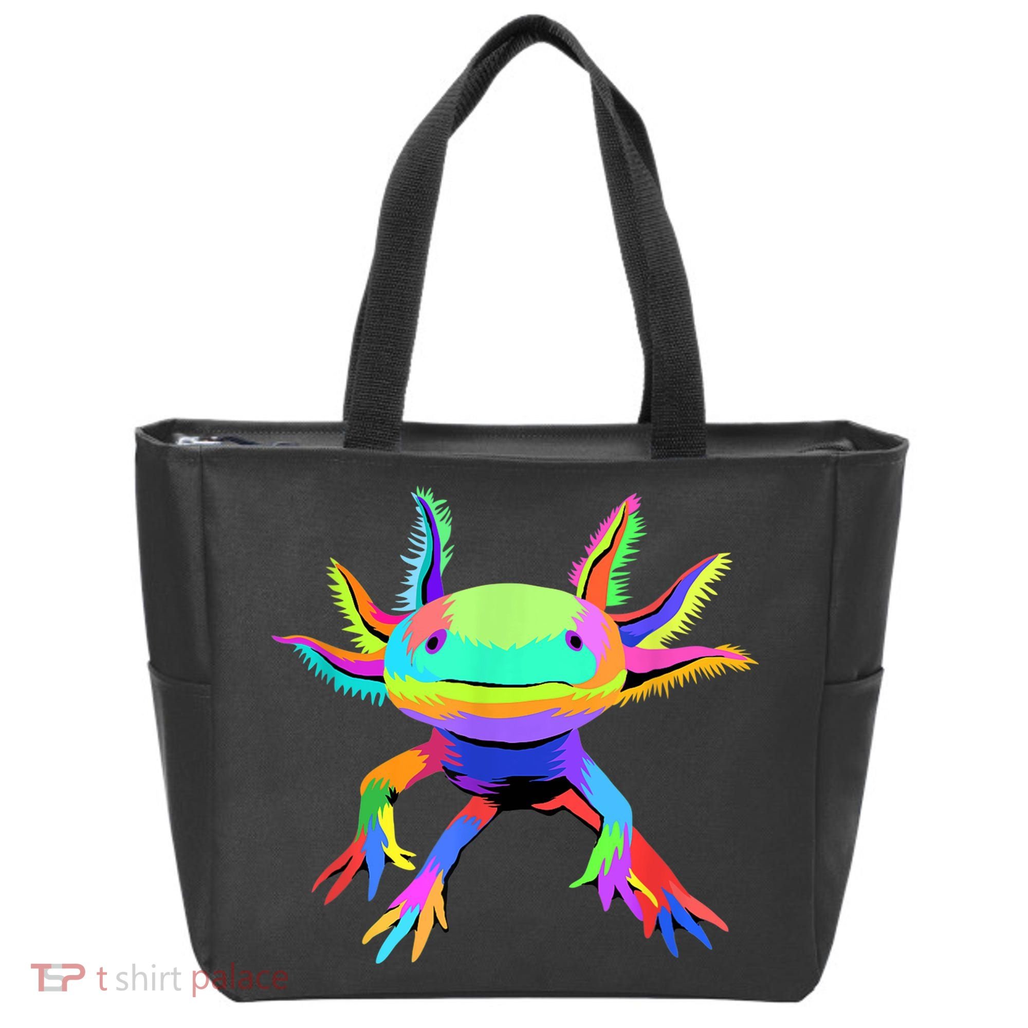 Pop Art Axolotl Tote Bag