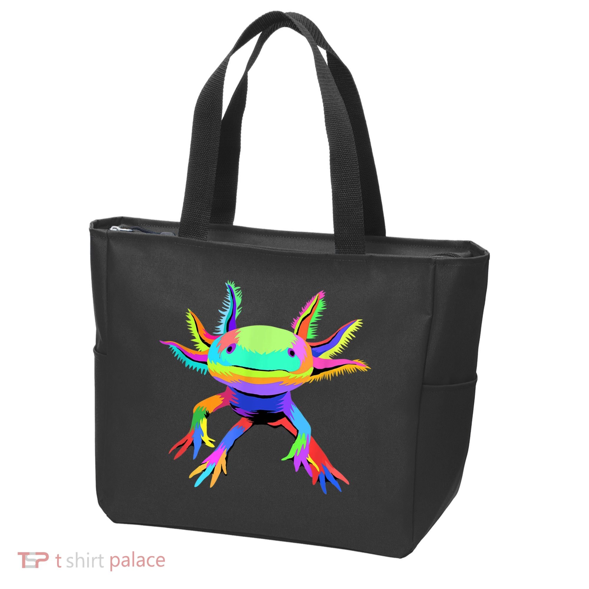 Pop Art Axolotl Tote Bag