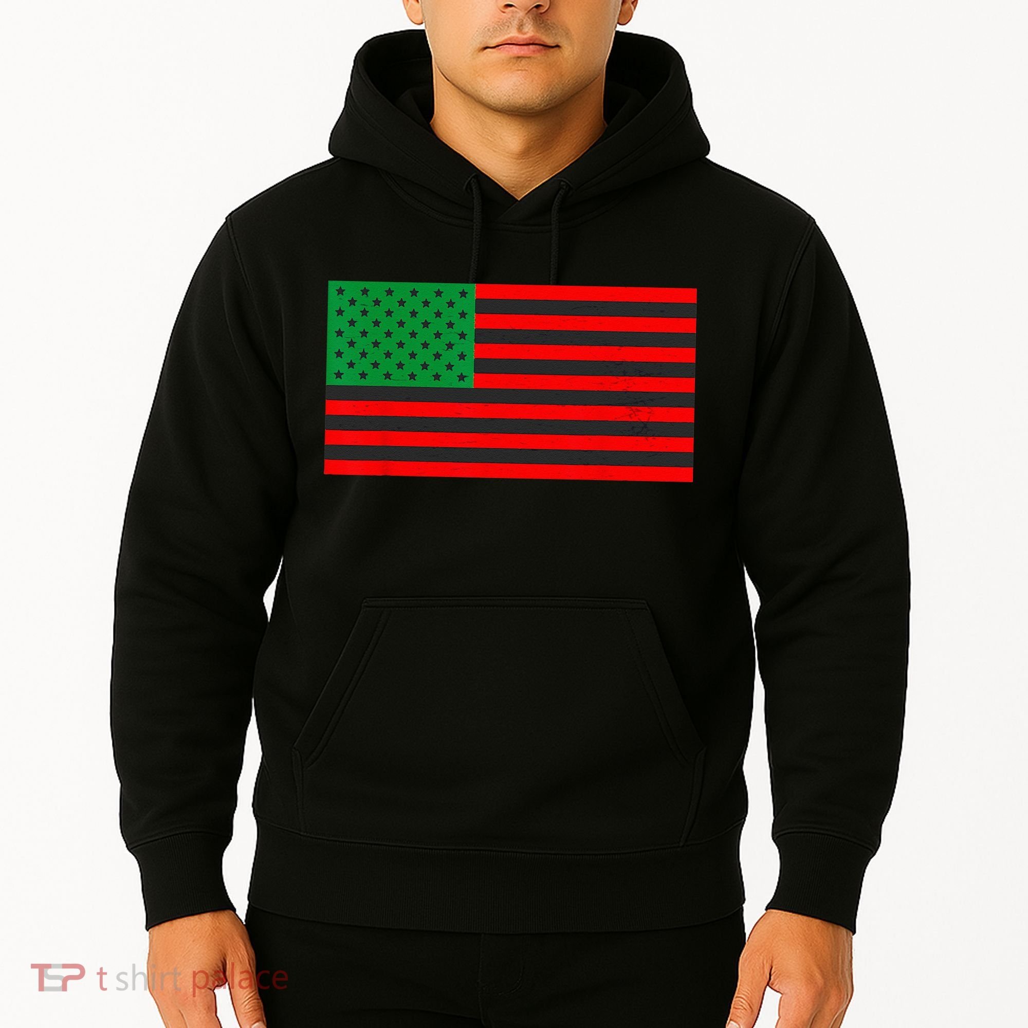 Pan African American Flag Hoodie