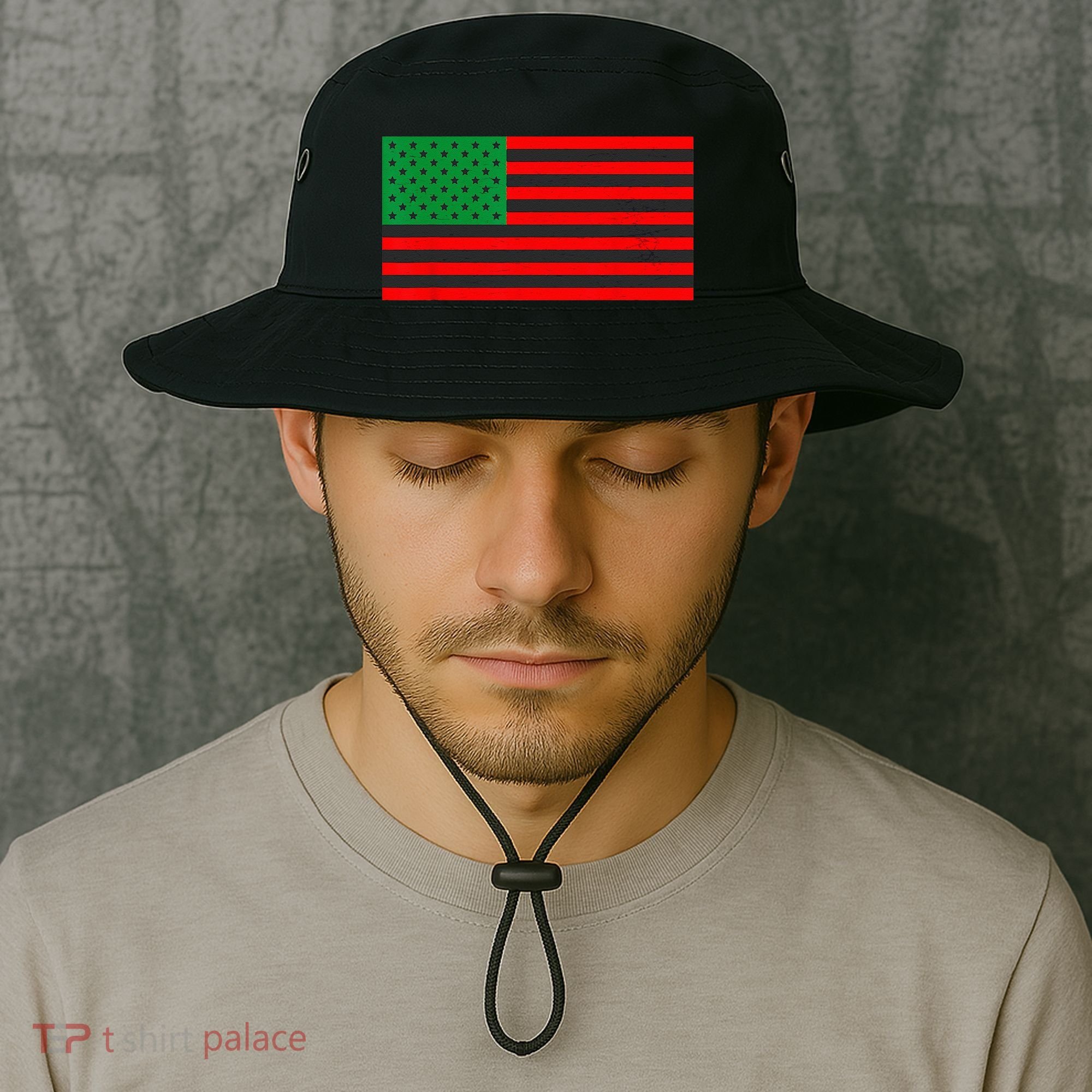 Pan African American Flag Bucket Hat