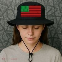 Pan African American Flag Bucket Hat thumb 3