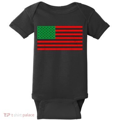 Pan African American Flag Baby Bodysuit
