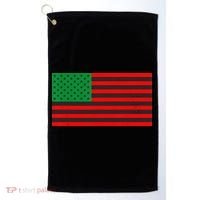 Pan African American Flag Golf Towel thumb 0
