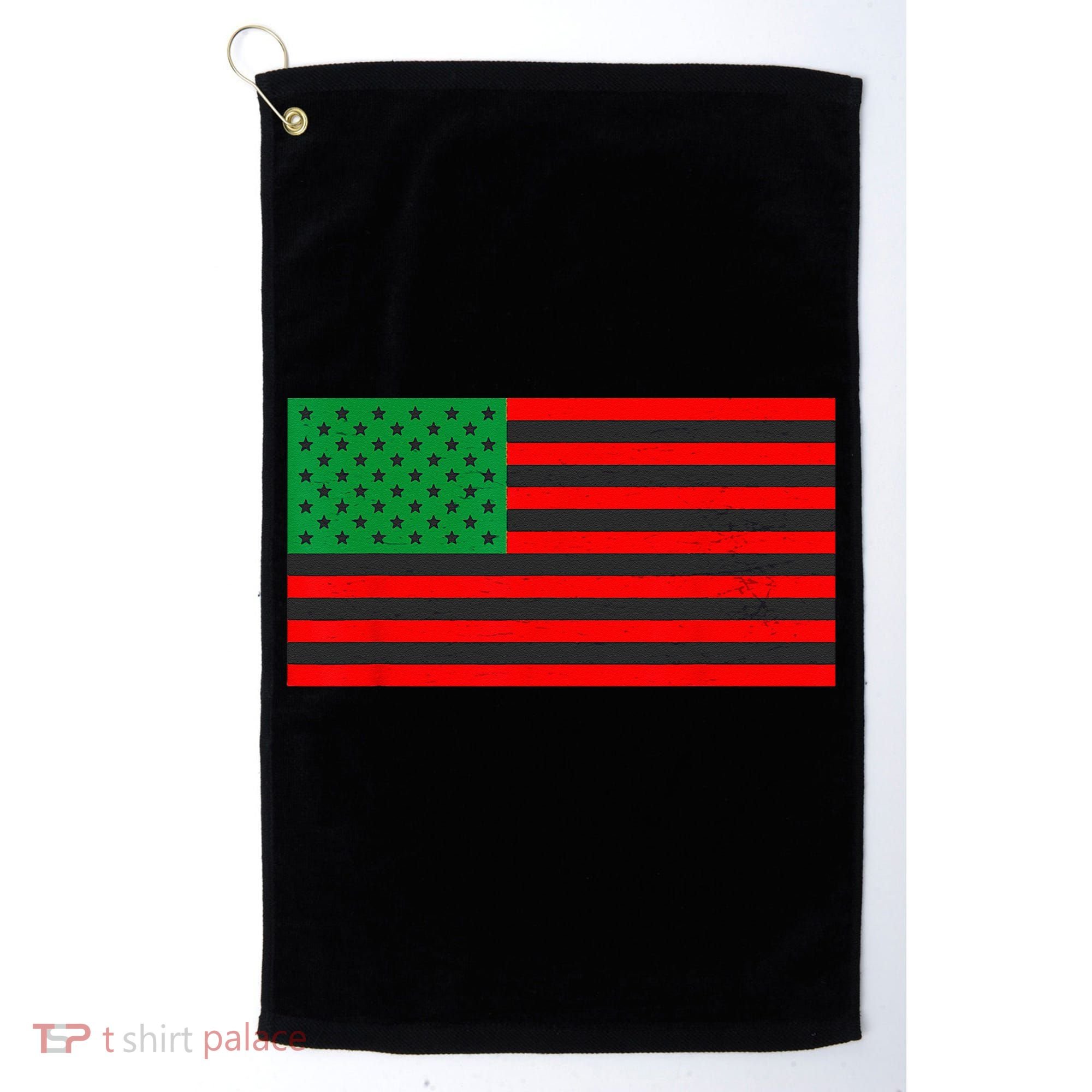 Pan African American Flag Golf Towel