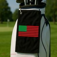 Pan African American Flag Golf Towel thumb 2