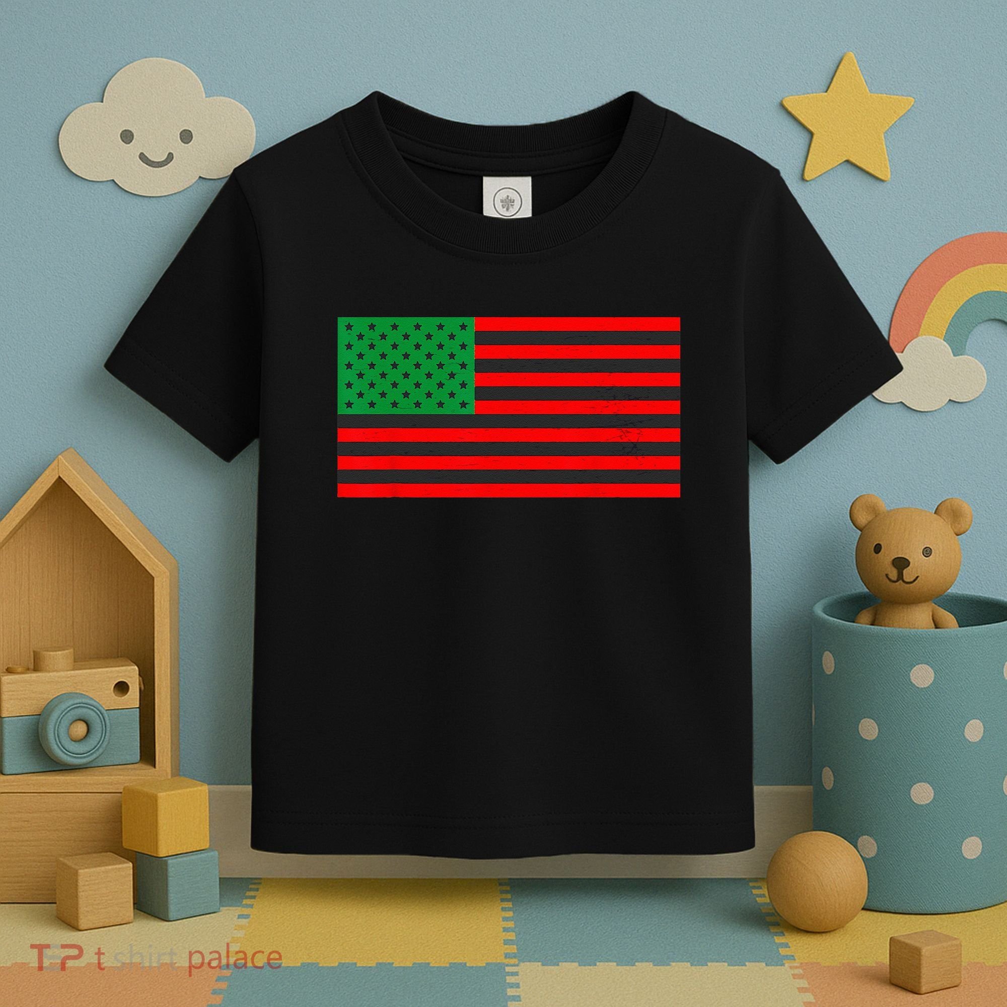Pan African American Flag Toddler T-Shirt