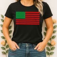 Pan African American Flag Women's T-Shirt thumb 2
