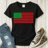 Pan African American Flag Women's T-Shirt thumb 3