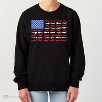 Pilot Airplane American Flag Plane Aviation Gift Women's Sweatshirt thumb 0