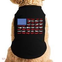 Pilot Airplane American Flag Plane Aviation Gift Doggie Tank thumb 0