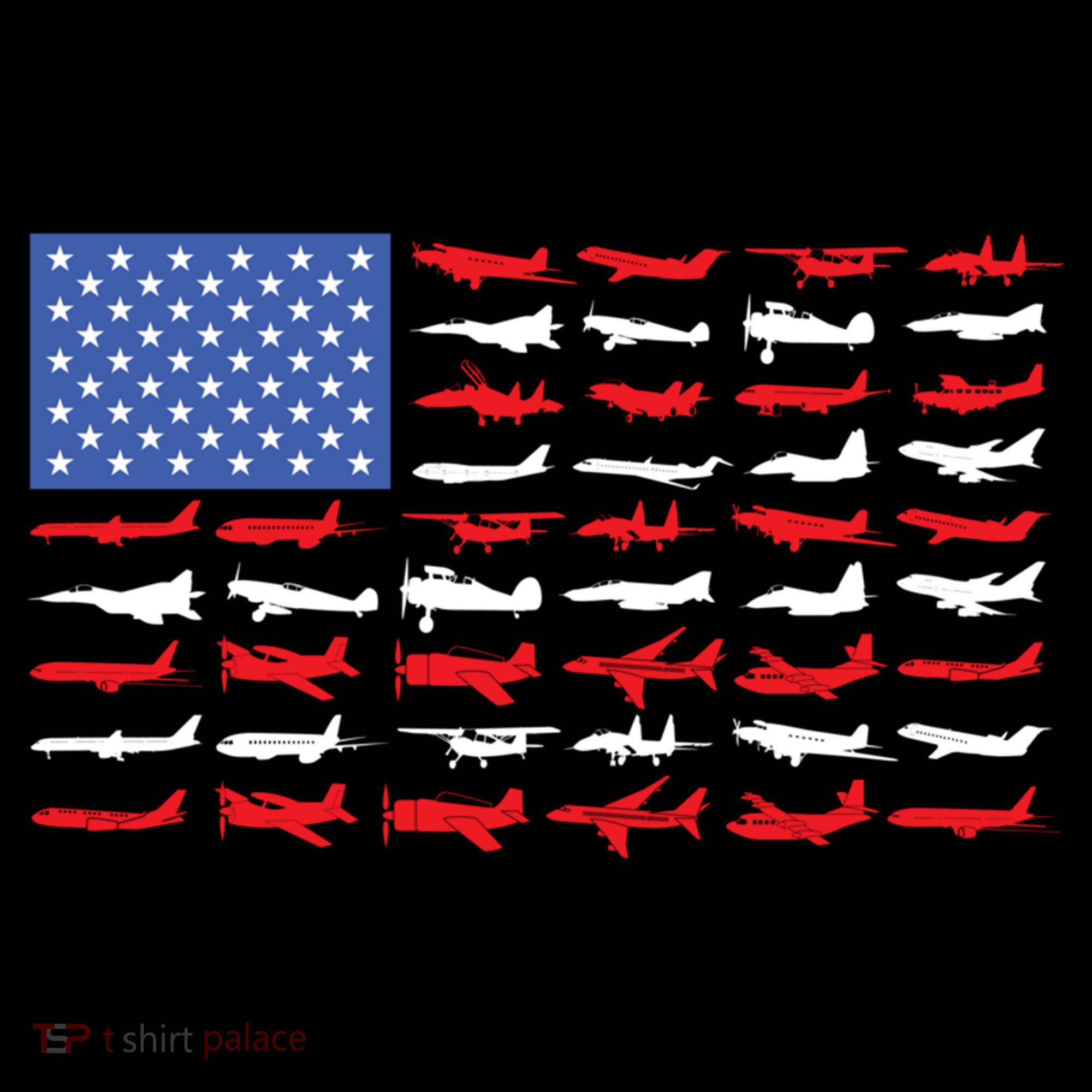 Pilot Airplane American Flag Plane Aviation Gift Women's Hoodie