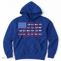 Pilot Airplane American Flag Plane Aviation Gift Hoodie thumb 0