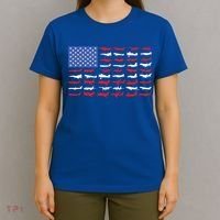Pilot Airplane American Flag Plane Aviation Gift T-Shirt thumb 4