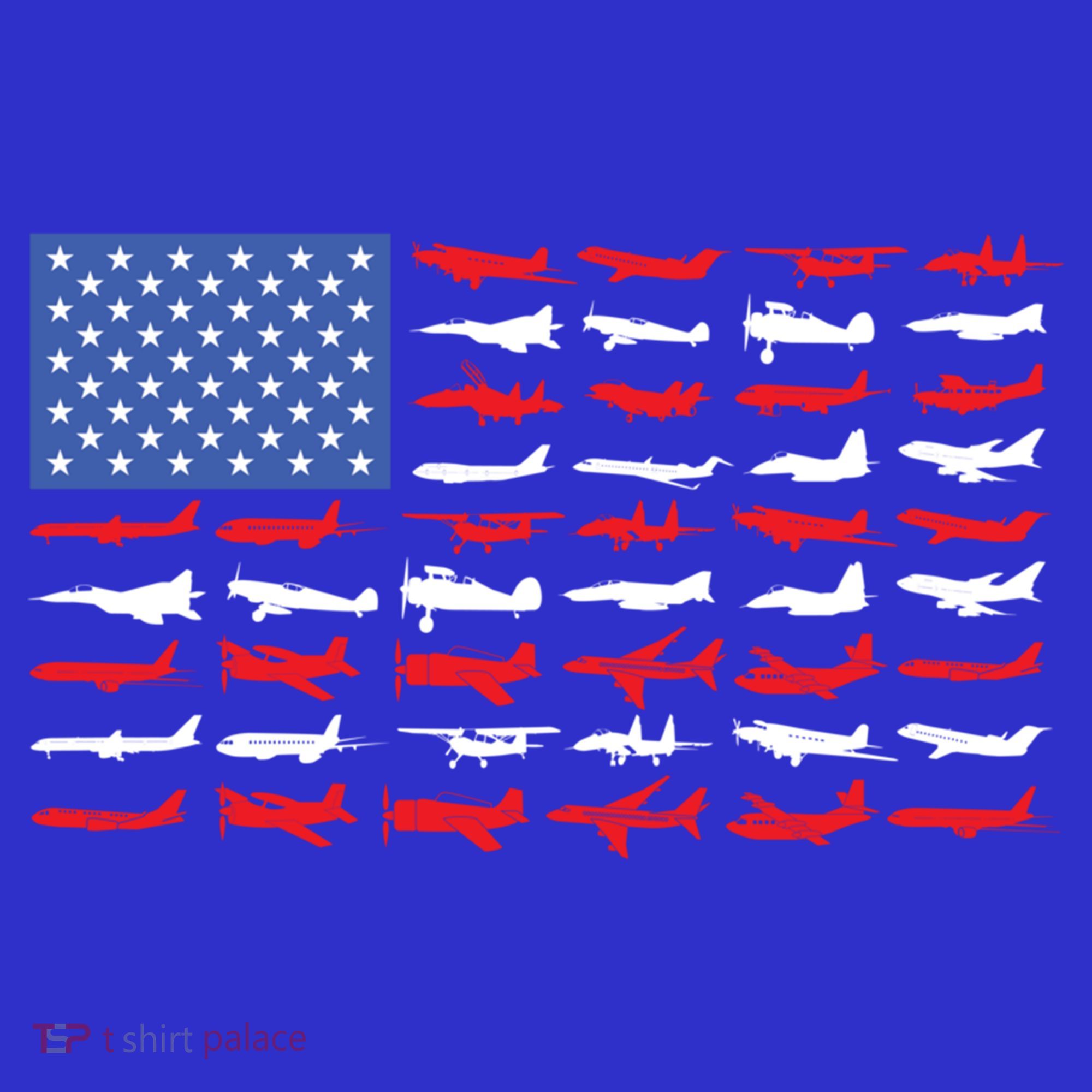 Pilot Airplane American Flag Plane Aviation Gift Women's Tank Top