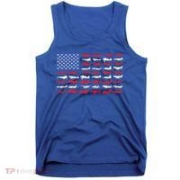 Pilot Airplane American Flag Plane Aviation Gift Tank Top thumb 0