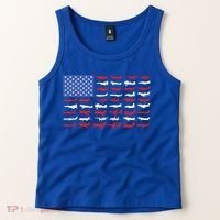 Pilot Airplane American Flag Plane Aviation Gift Tank Top thumb 2